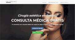 Desktop Screenshot of cirugiaesteticarosario.com